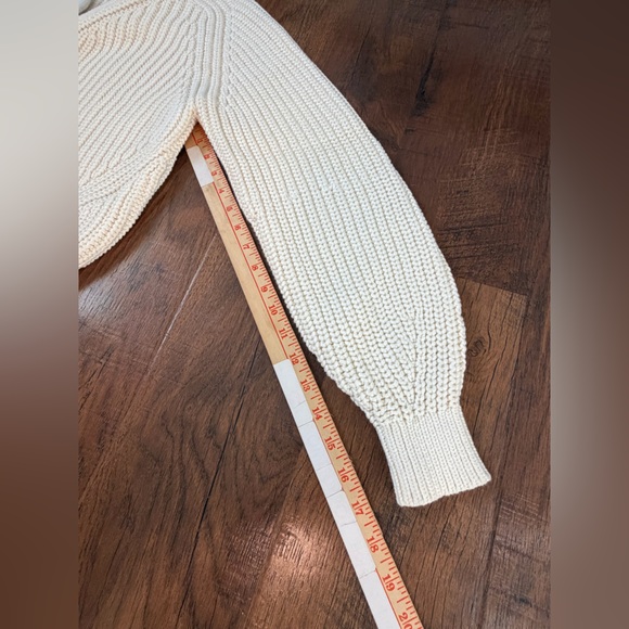 Everlane The Texture Cotton Cardigan Ivory Women’s Size M Cotton Blend button up - Picture 9 of 16